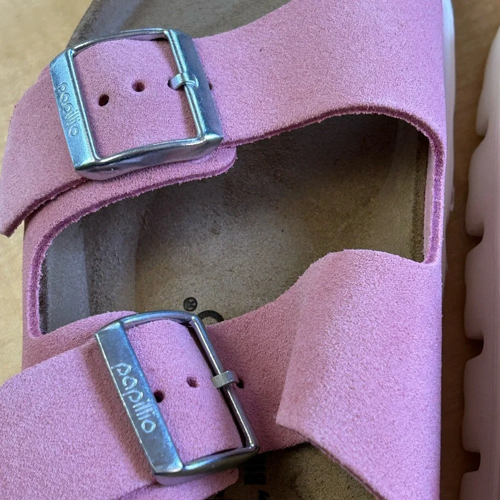 NWT in box Birkenstock Arizona Papillio chunky platform heel in size 8-8/12 - Picture 5 of 8
